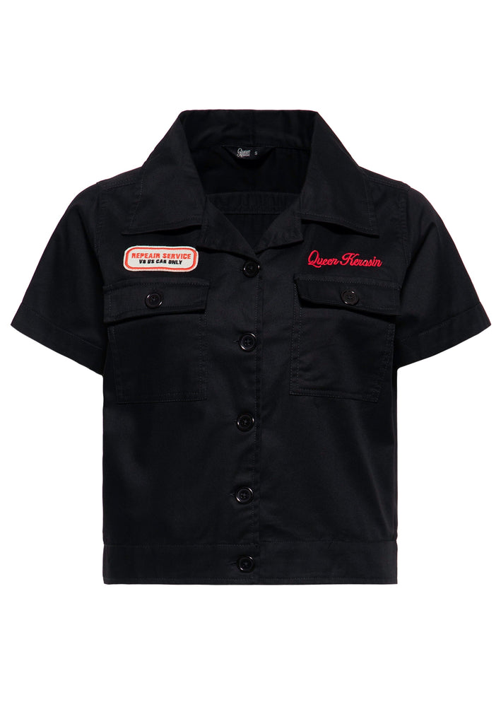Queen Kerosin Workwear Hemdbluse «Redondo Beach Speed Queens» Weihnachtsangebot