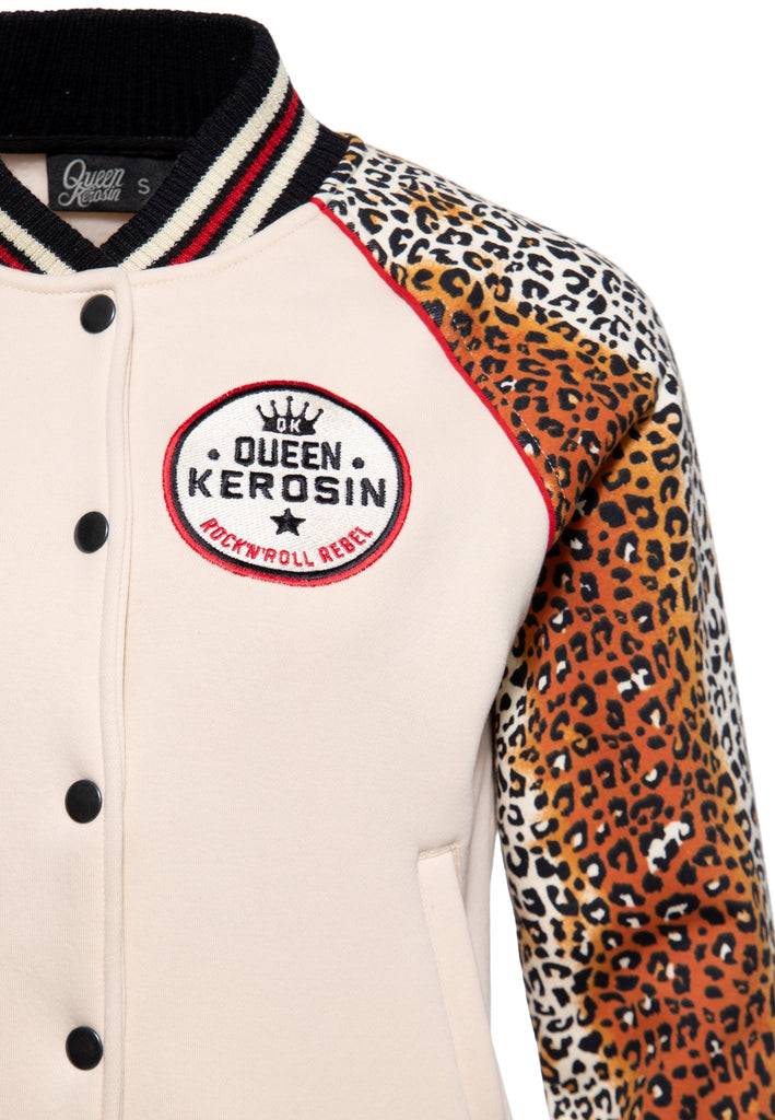 Queen Kerosin College Jacke «Rock'n'Roll Rebel Queen» Tiefpreis