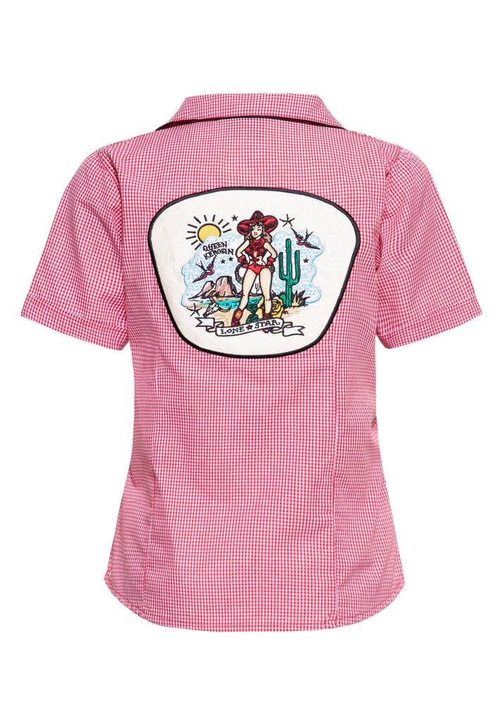 Queen Kerosin Bluse «Lone Star» Begrenzte Freigabe