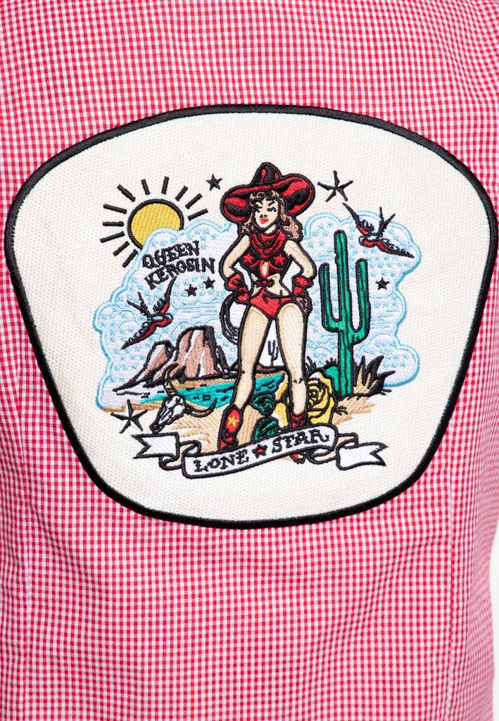 Queen Kerosin Bluse «Lone Star» Begrenzte Freigabe