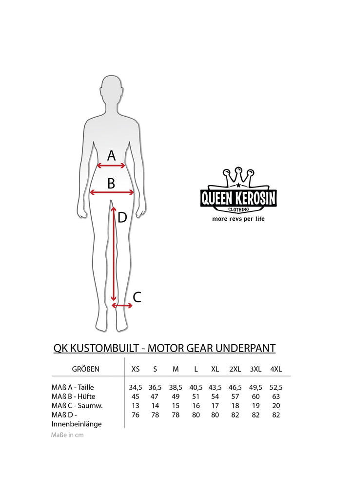 Queen Kerosin Motorradunterhose «Kustombuilt - Motor Gear» Zeitbegrenzte Promotion