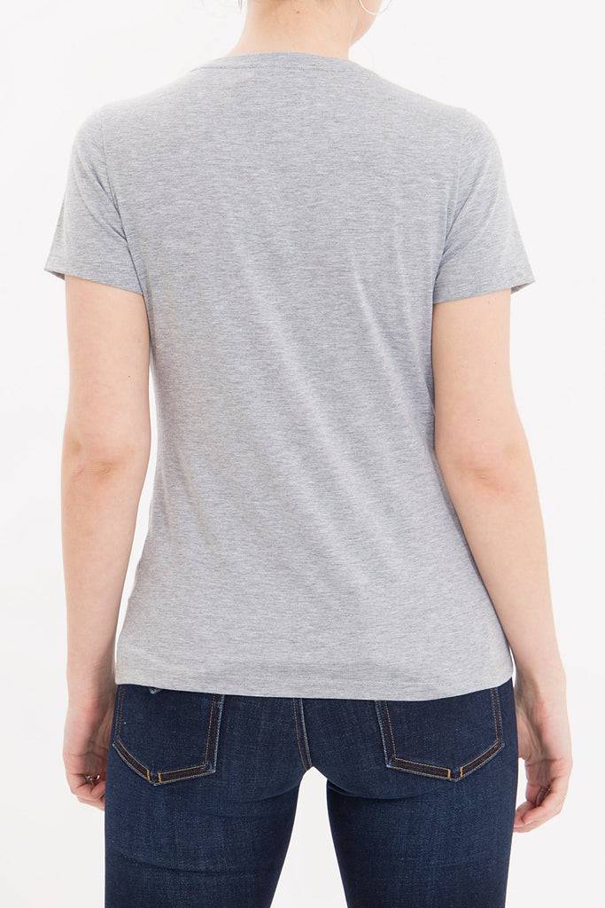 Queen Kerosin Melange Shirt aus Melange Jersey mit Front Motiv «Drive Fast» Vierteljährliche Förderung