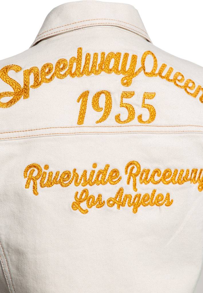 Queen Kerosin Jeans Weste «Speedway Queen» Kostenloser Versand international