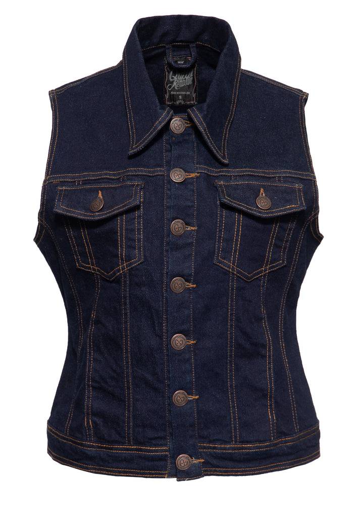 Queen Kerosin Jeans Weste «Speedway» Fabrikladen