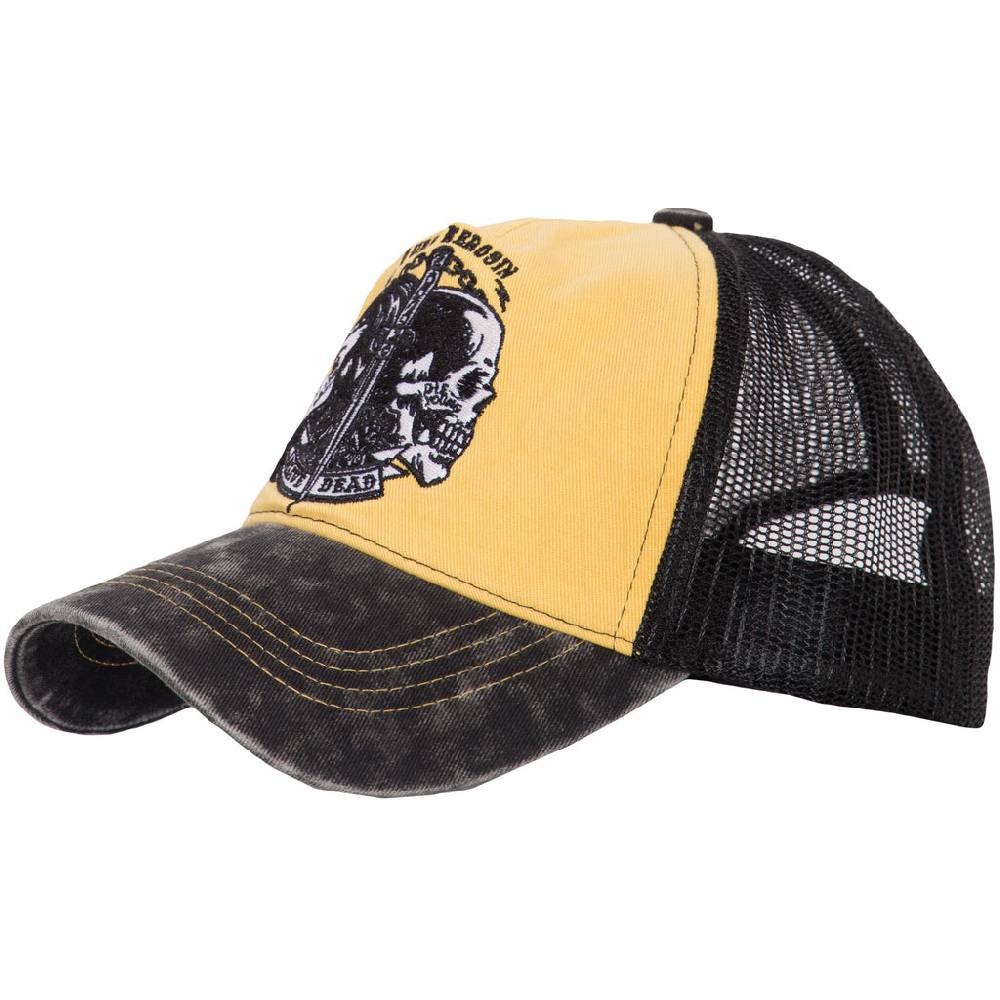 Queen Kerosin Trucker Cap in Vintage Waschung »Alive Dead« Speichern exportieren