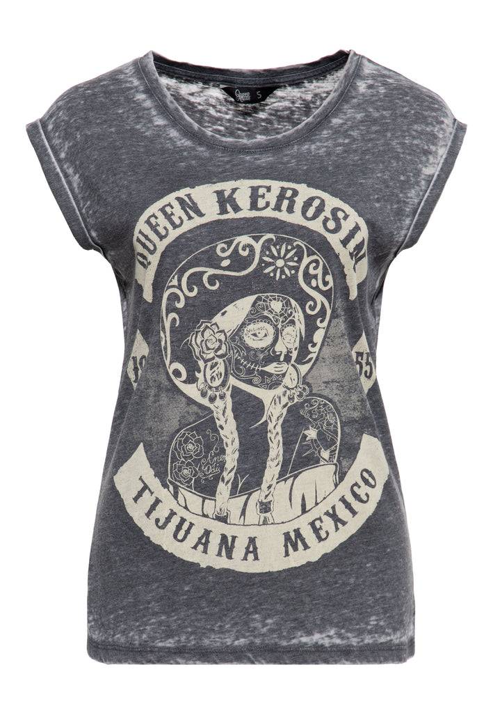 Queen Kerosin T-Shirt «Tijuana Mexico» Im Verkauf
