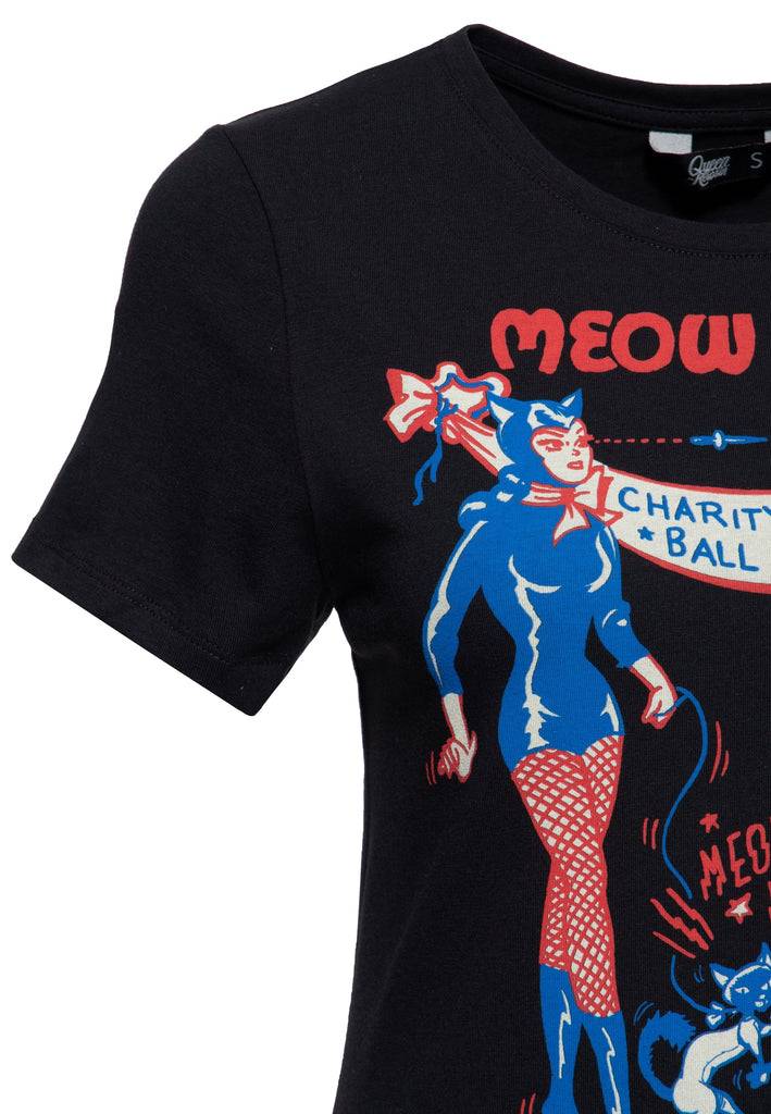 Queen Kerosin T-Shirt «Meow Meow» zollfrei