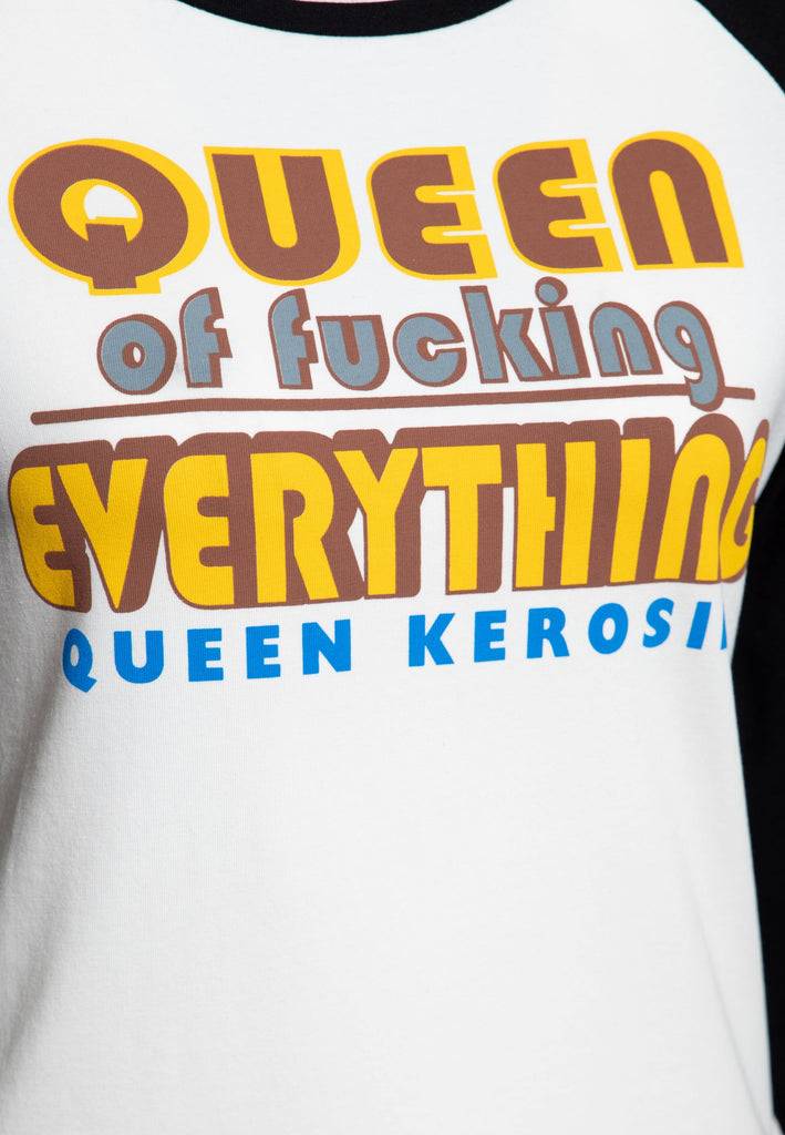 Queen Kerosin 3/4-Arm Shirt «Queen Of Fucking Everything» Rabatte dieses Monats