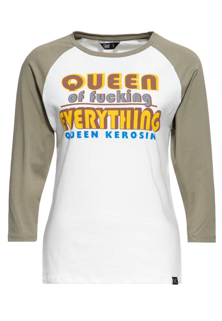 Queen Kerosin 3/4-Arm Shirt «Queen Of Fucking Everything» Rabatte dieses Monats