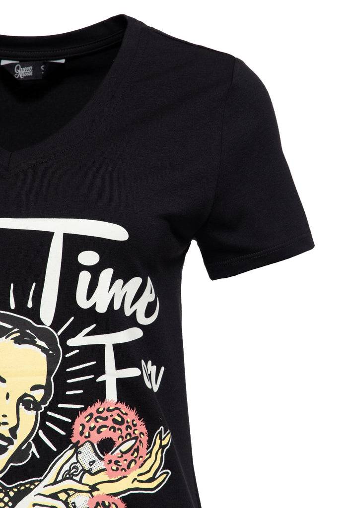 Queen Kerosin T-Shirt «No Time For Romance» Hotsell