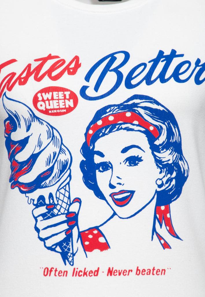 Queen Kerosin T-Shirt «Tastes Better» Schlussverkauf