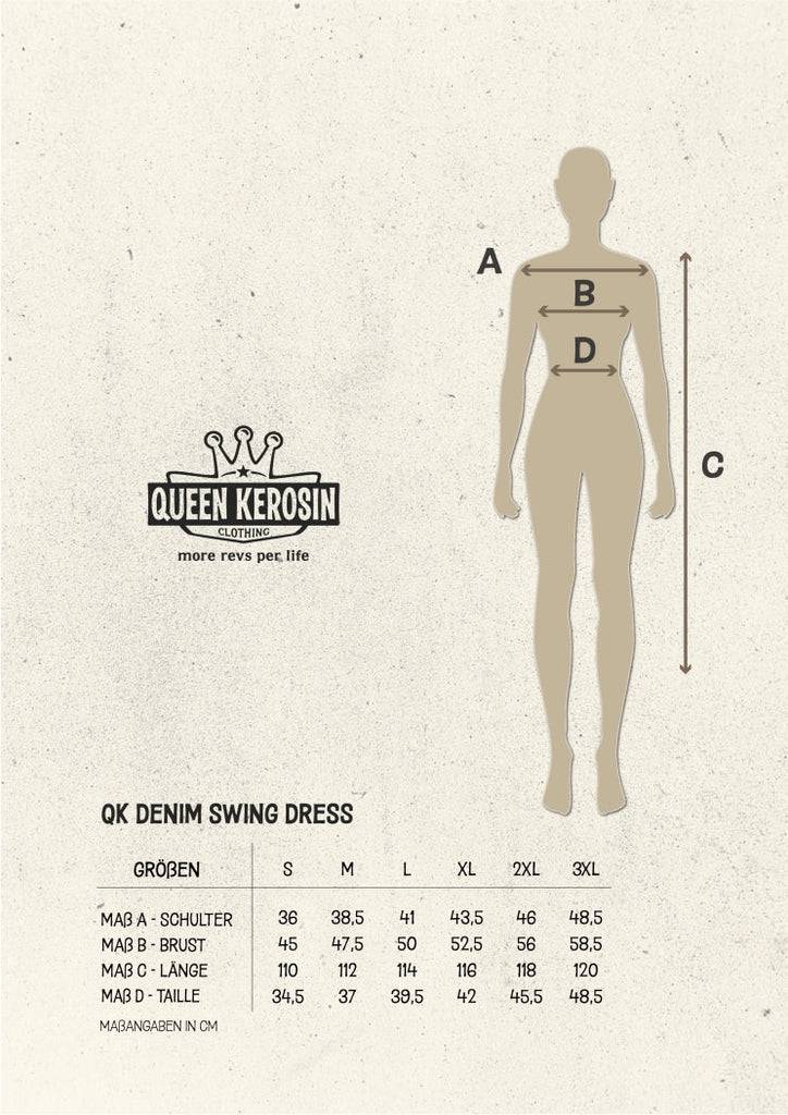 Queen Kerosin Workwear Swing Kleid Black Friday