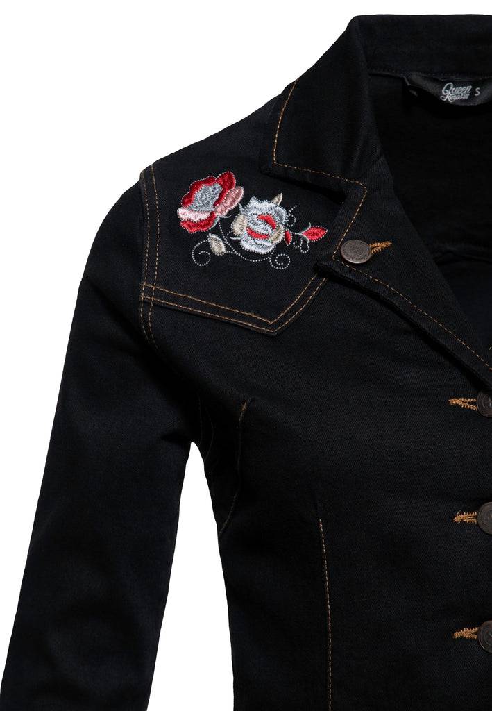 Queen Kerosin Denim Swing Kleid Weihnachtsangebot