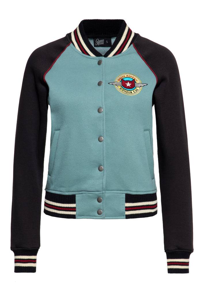 Queen Kerosin College Jacke «Wonder Cat» Vatertagsangebot