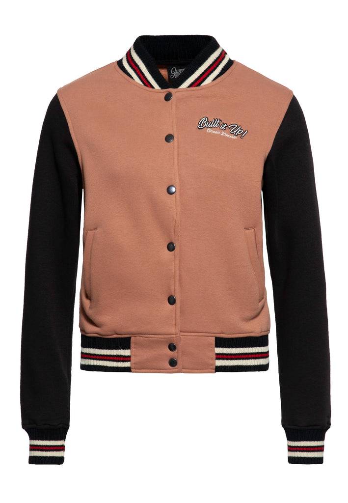 Queen Kerosin College Jacke «Built it up!» Valentinstagsangebot