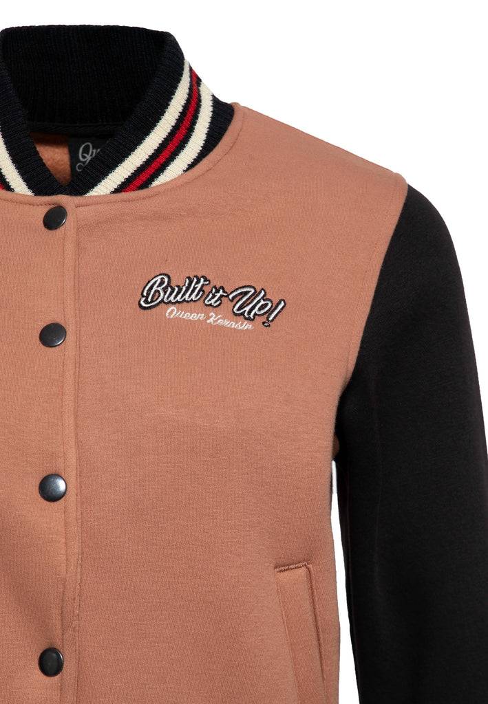 Queen Kerosin College Jacke «Built it up!» Valentinstagsangebot