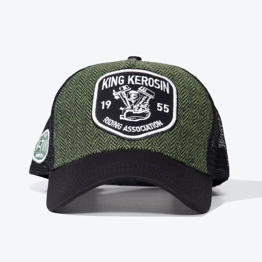 Queen Kerosin Trucker Cap «Riding Association» Bis zu 60% Rabatt