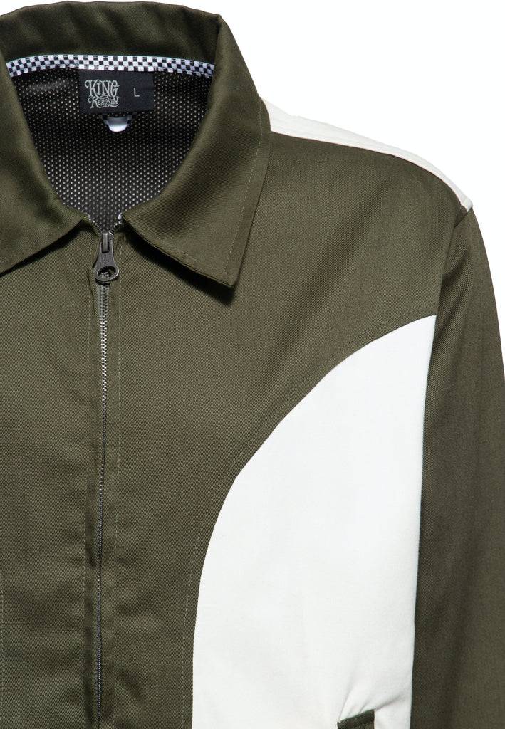 Queen Kerosin 50s Gabardine Jacke Kostenloser Versand international