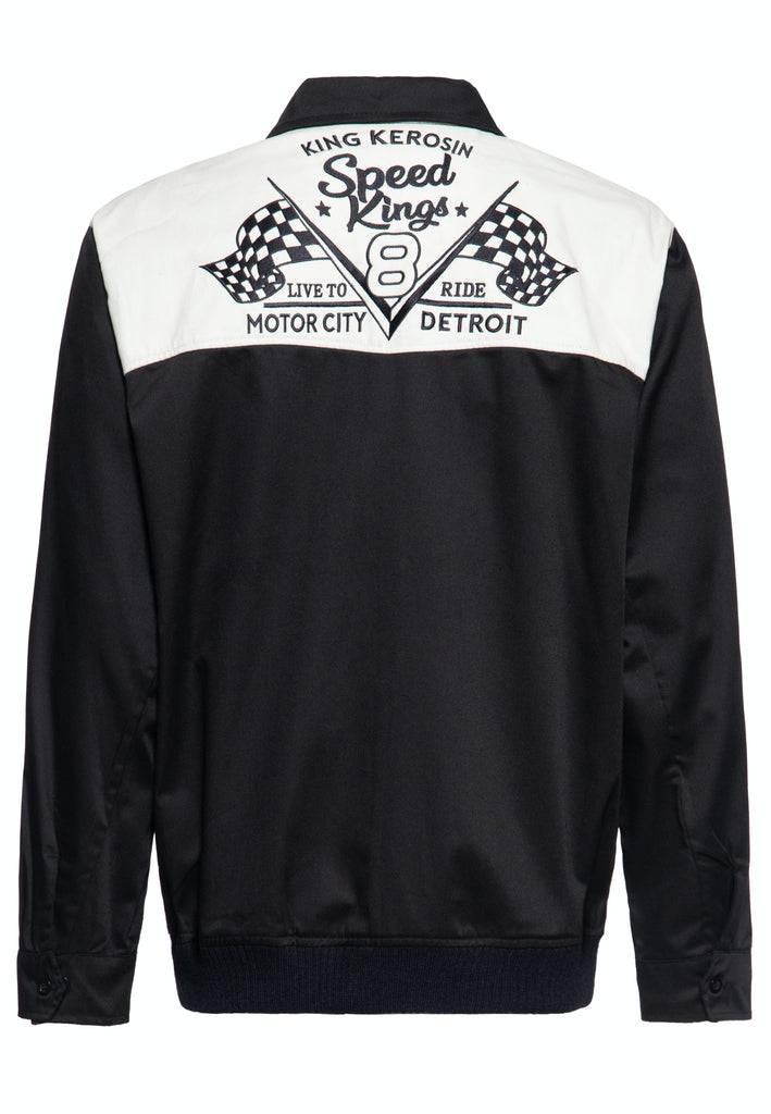Queen Kerosin Gabardine Jacke «Speed King» Fabrikladen