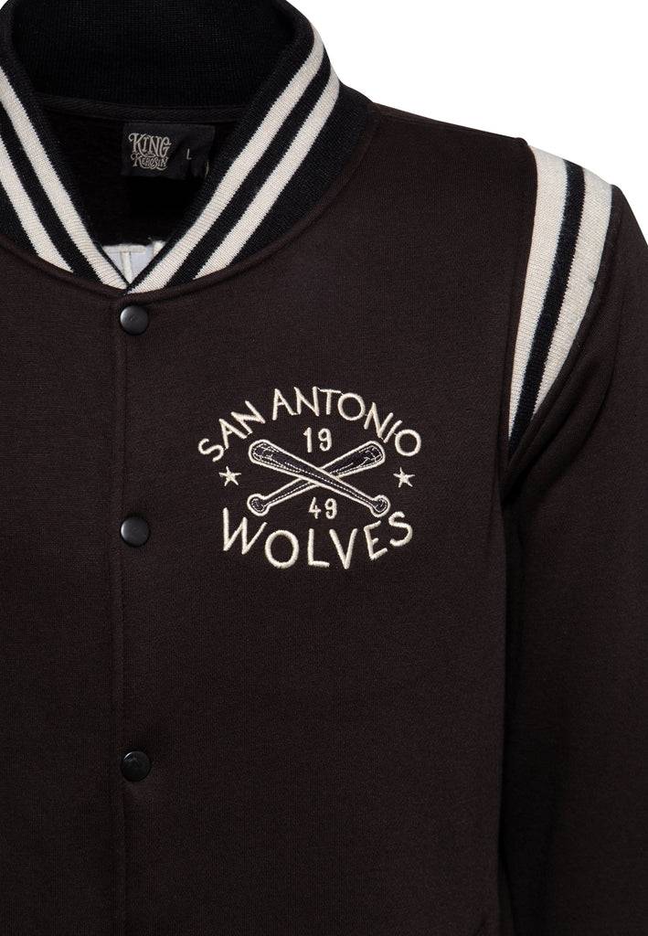 Queen Kerosin College Sweat-Jacke «San Antonio Wolves» Outlet