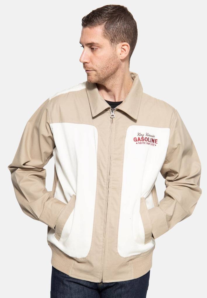 Queen Kerosin Gabardine Jacke «Motorway Oils» Verkauf