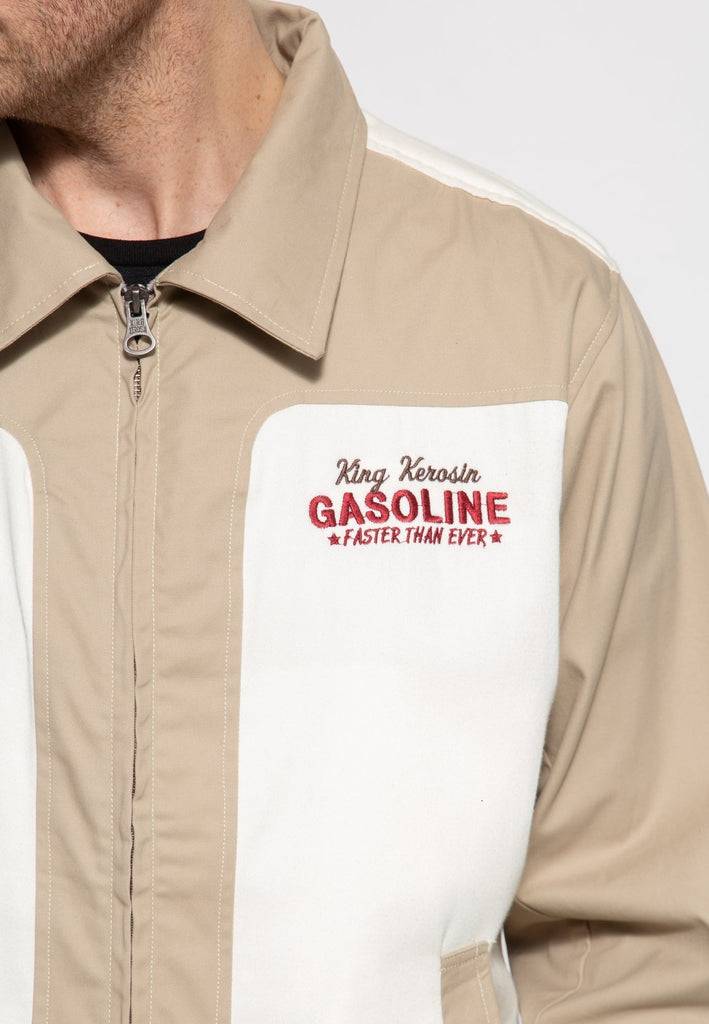 Queen Kerosin Gabardine Jacke «Motorway Oils» Verkauf