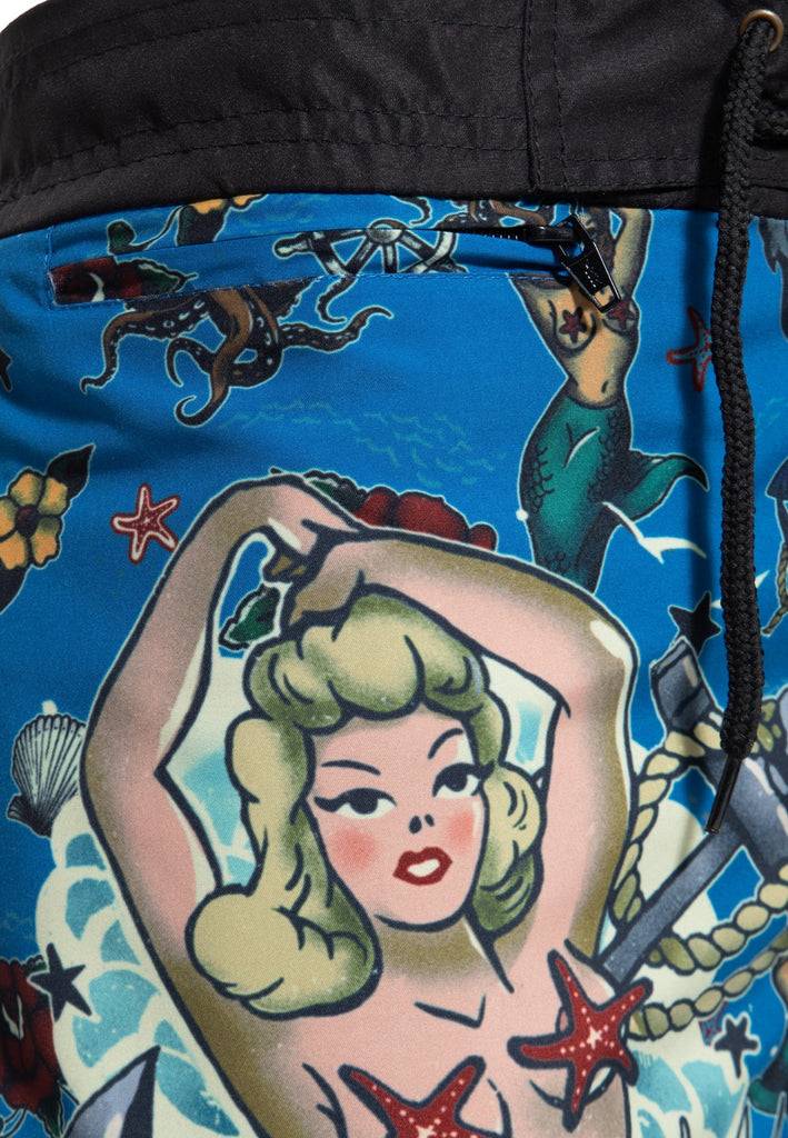 Queen Kerosin Badeshorts «Sailor» Exklusivangebot