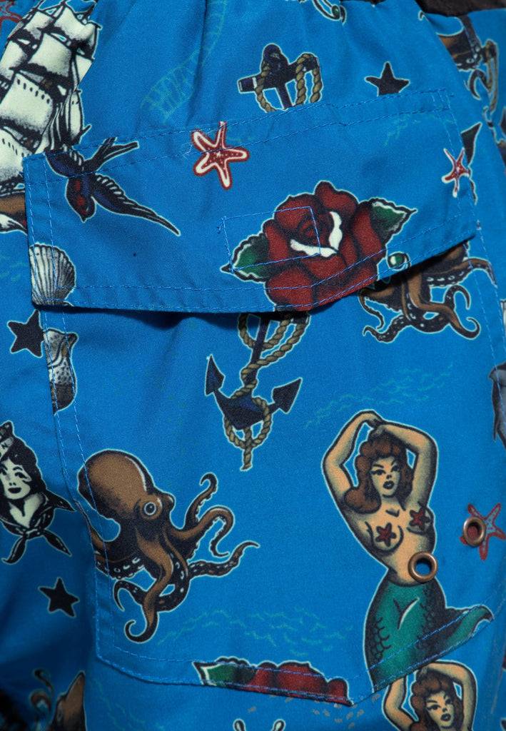 Queen Kerosin Badeshorts «Sailor» Exklusivangebot