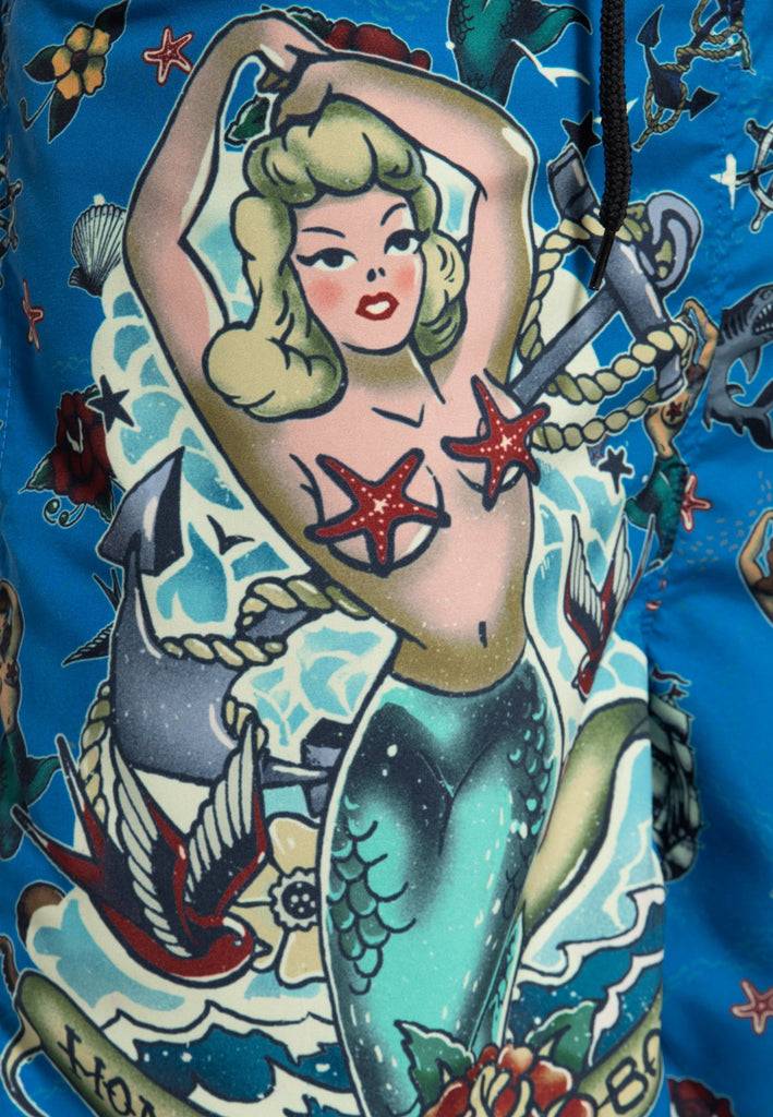 Queen Kerosin Badeshorts «Sailor» Exklusivangebot