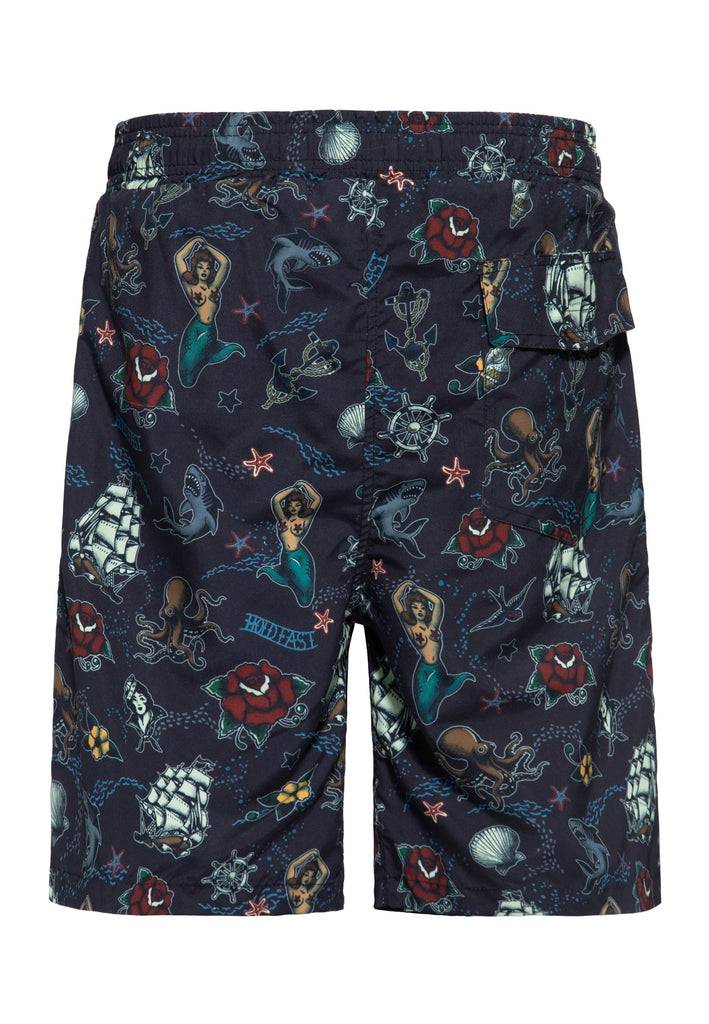 Queen Kerosin Designer-Badeshorts «Sailor» Saisonschlussverkauf