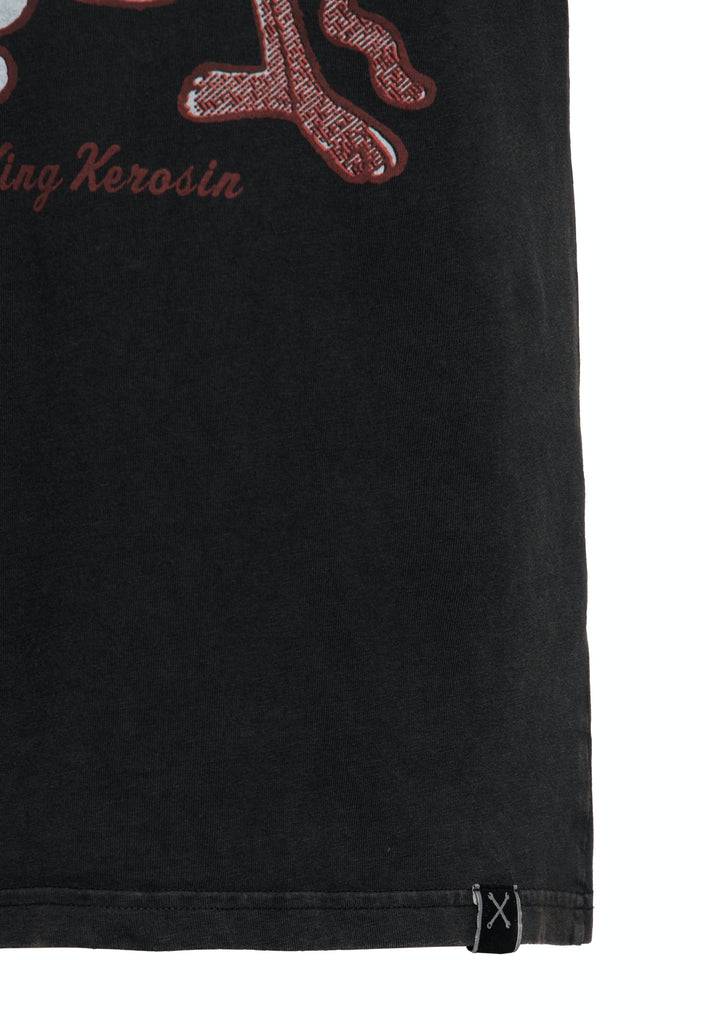 Queen Kerosin Oil Washed T-Shirt «GoodFellas» Weihnachtsangebot