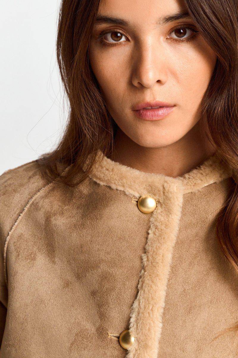 Eich & Royal Kurze Jacke in Wildlederoptik Rabatt