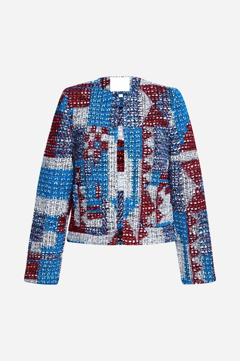 Eich & Royal Mehrfarbige Bouclé-Jacke Begrenztes Angebot