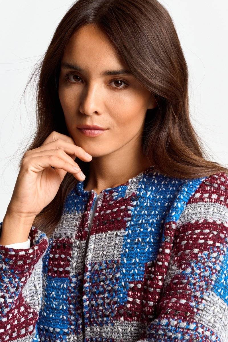 Eich & Royal Mehrfarbige Bouclé-Jacke Begrenztes Angebot