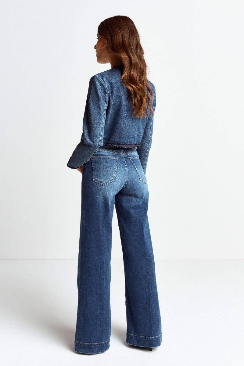 Eich & Royal Denim-Jacke mit Zierborten Online Shopping