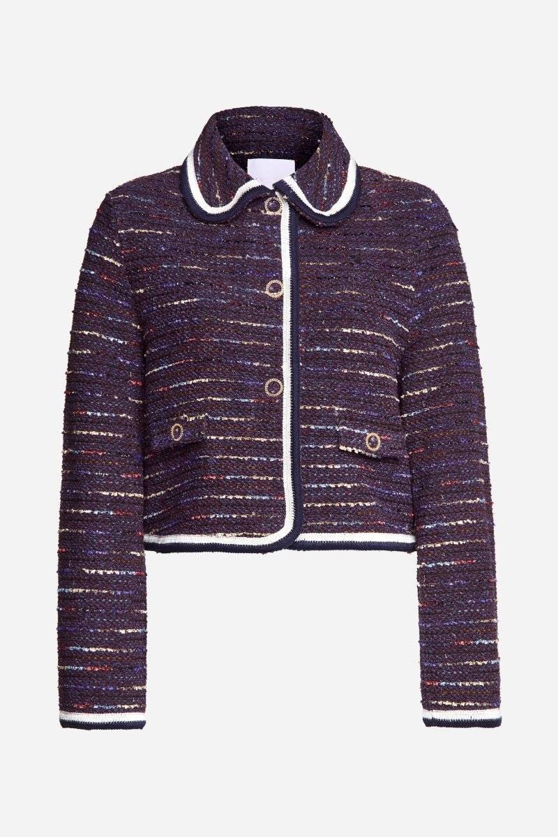 Eich & Royal Bouclé-Jacke mit Bubikragen Preisnachlass