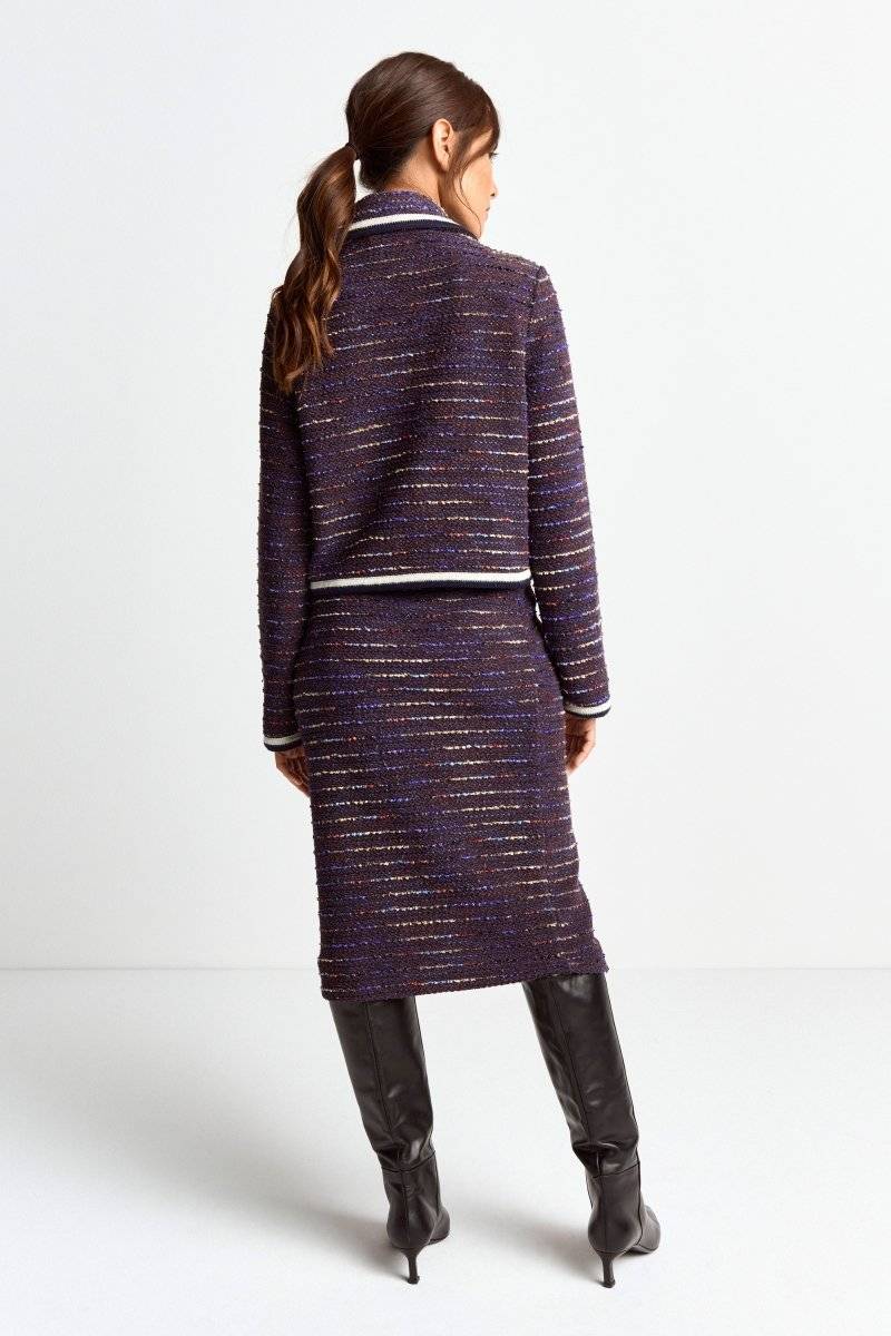 Eich & Royal Bouclé-Jacke mit Bubikragen Preisnachlass