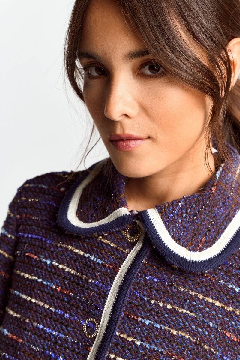 Eich & Royal Bouclé-Jacke mit Bubikragen Preisnachlass