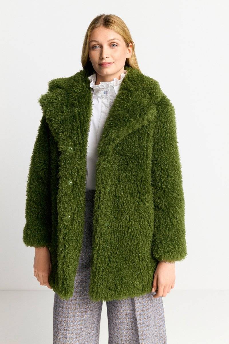 Eich & Royal Fake Fur Mantel Black Friday