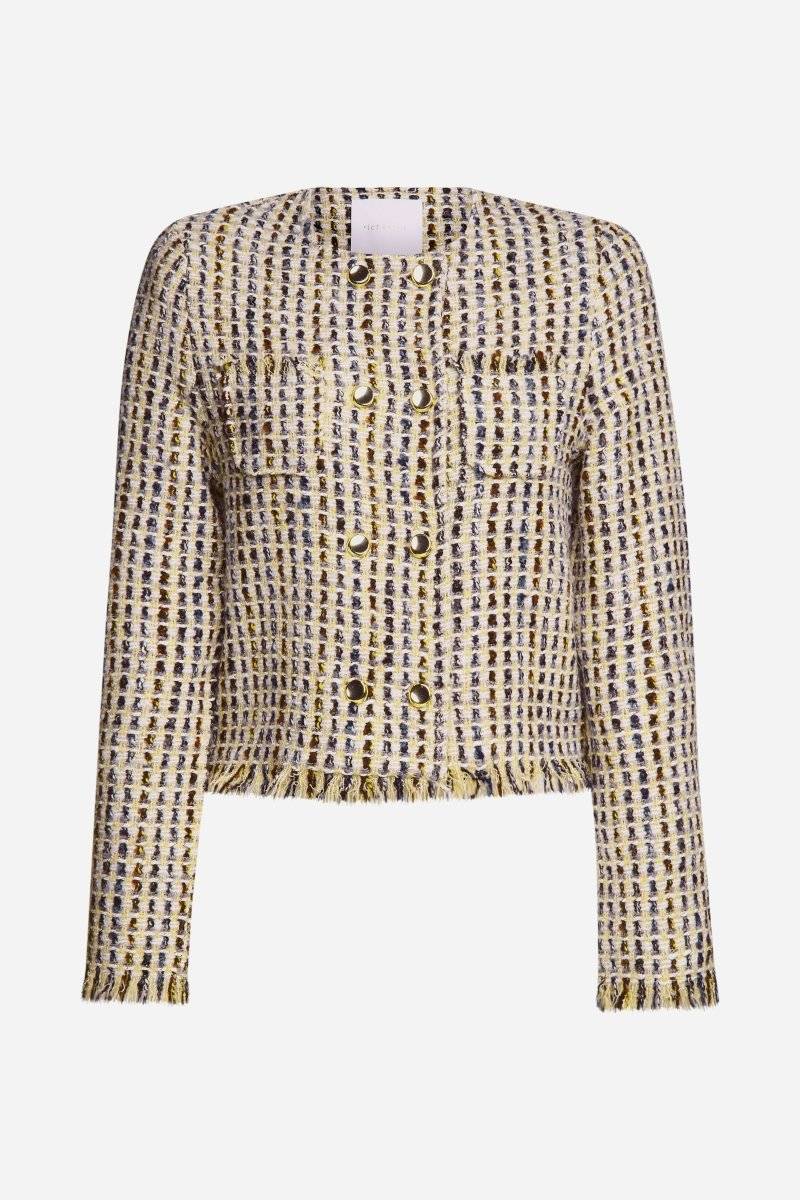 Eich & Royal Bouclé-Jacke mit Fransen Osterangebot