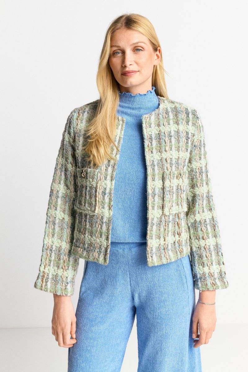 Eich & Royal Bouclé-Jacke mit Rundhalsausschnitt Muttertagsangebot