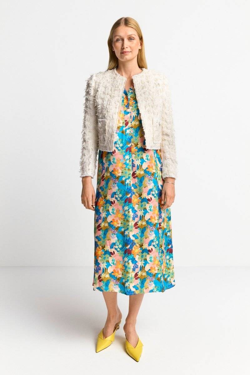 Eich & Royal Kurze Jacke mit fransiger Struktur Vatertagsangebot