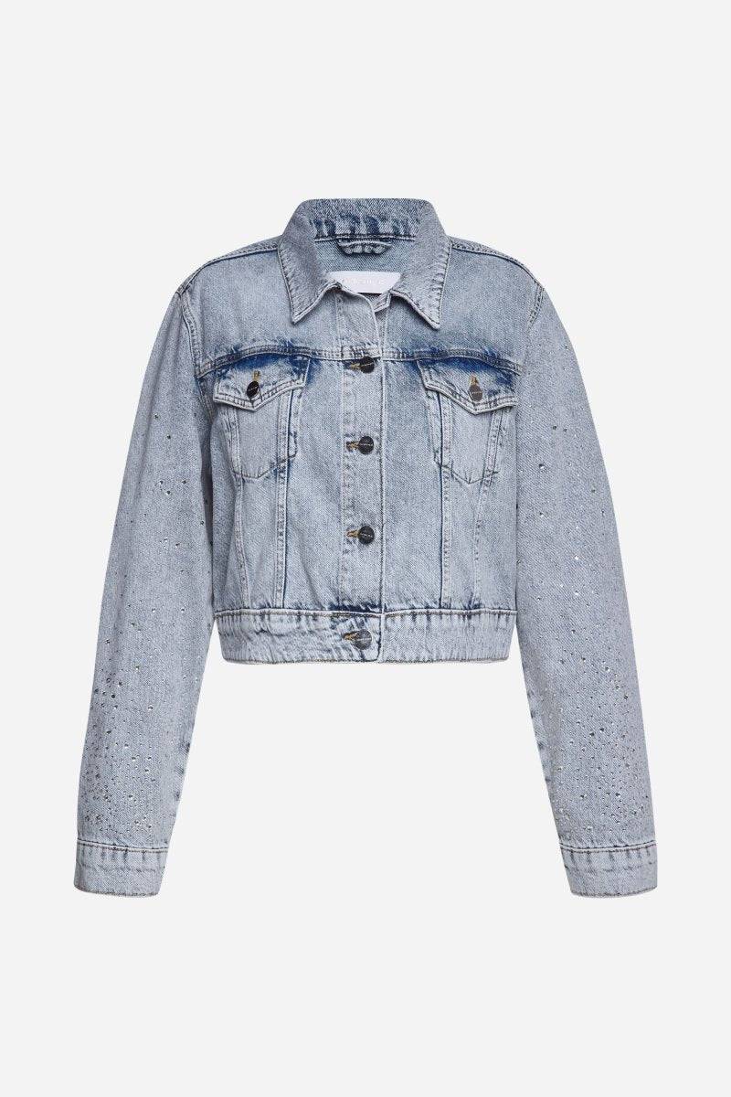 Eich & Royal Denim-Jacke mit Strassdetails Jubiläumsangebot