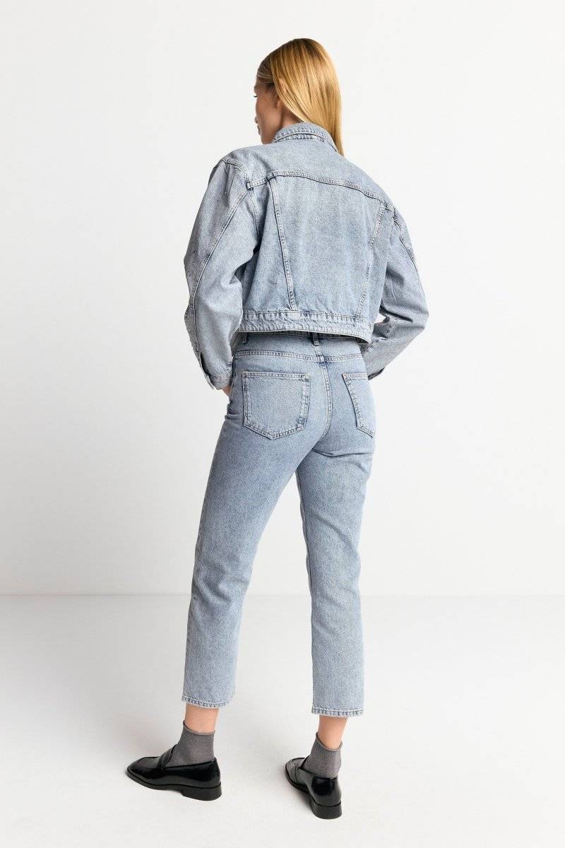Eich & Royal Denim-Jacke mit Strassdetails Jubiläumsangebot