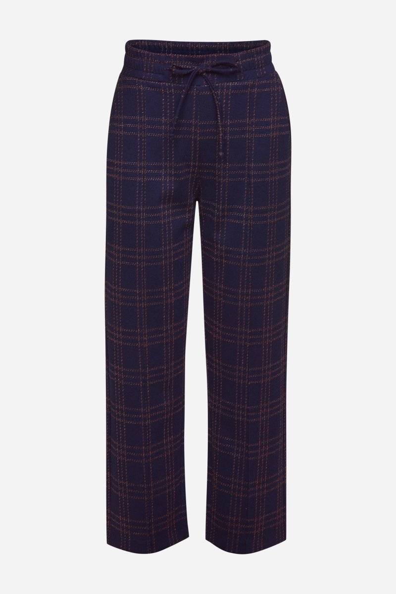 Eich & Royal Stoffhose mit Karomuster und Bügelfalte Online Outlet