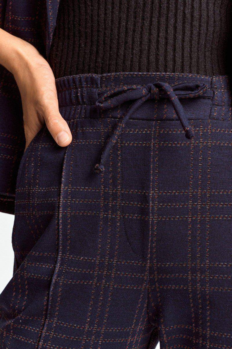 Eich & Royal Stoffhose mit Karomuster und Bügelfalte Online Outlet