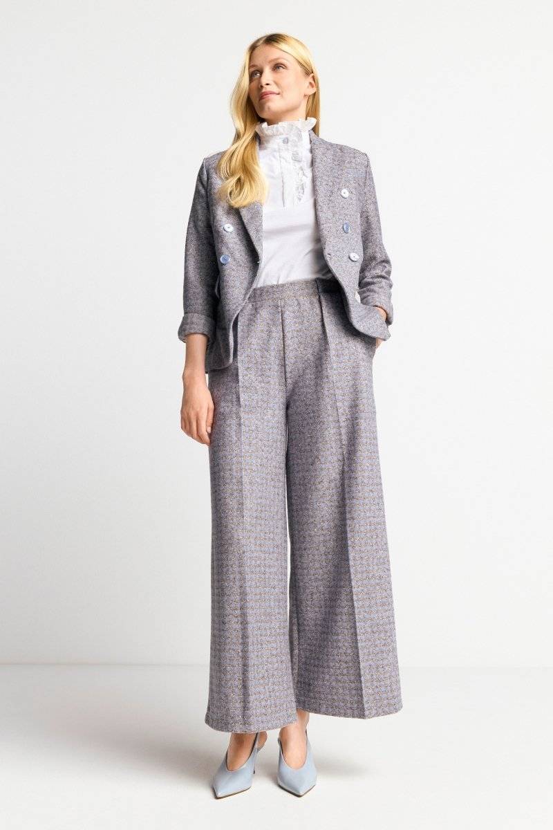 Eich & Royal Karierte Culotte aus Wollmix Räumungsverkauf