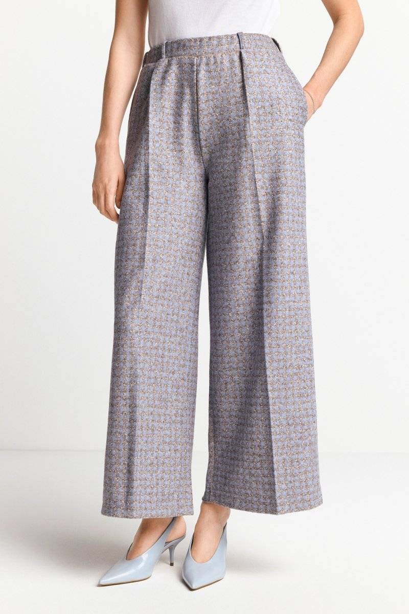 Eich & Royal Karierte Culotte aus Wollmix Räumungsverkauf