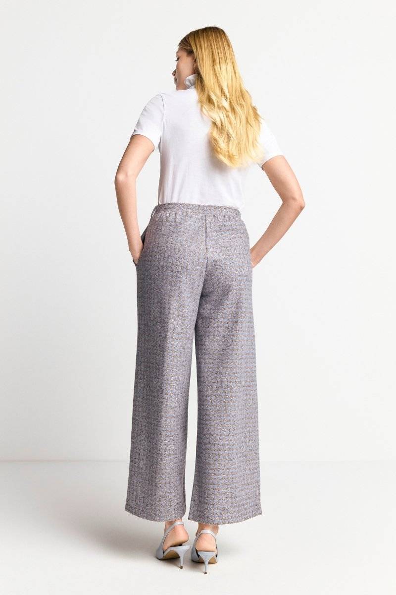 Eich & Royal Karierte Culotte aus Wollmix Räumungsverkauf
