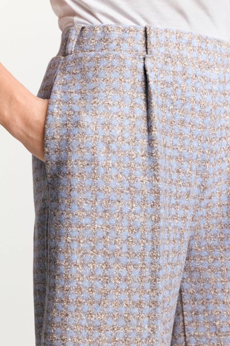 Eich & Royal Karierte Culotte aus Wollmix Räumungsverkauf
